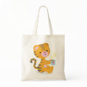 Tiger drinking coffee-bag