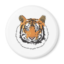 Tiger Face Magnets