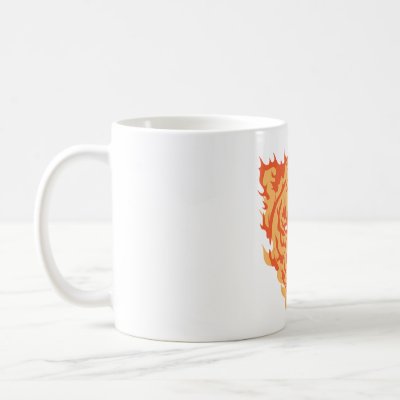 Tiger Tattoo On Face. Tiger Face Mug by PencilPlus. Flaming tiger tattoo.
