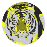 Tiger Face Pop Art Sticker