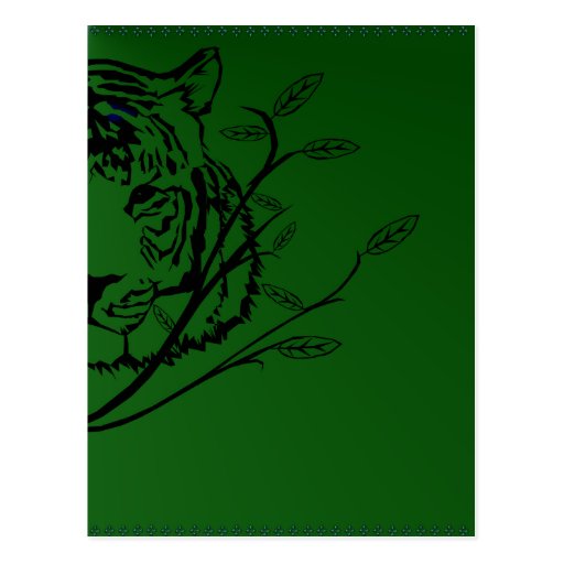 Tiger Face Postcard