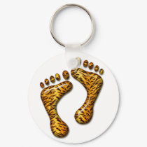 Tiger Feet Keychain