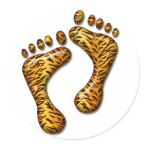 Tiger Feet Stickers