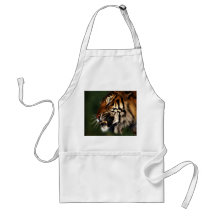 Tiger Head Close Up Aprons