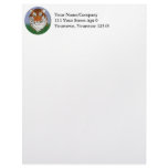 Tiger Head in Grass Letterhead Design