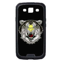 Tiger Head, Metallic-look,Wild Cat Galaxy SIII Case