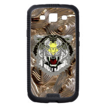 Tiger Head, Metallic-look, Wild Cat Samsung Galaxy S3 Covers