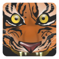 Tiger Head Stickers