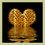 Tiger Heart Print
