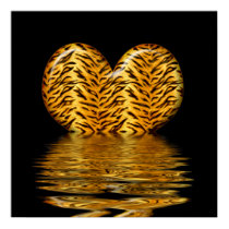 Tiger Heart Print