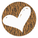 Tiger Heart Sticker sticker