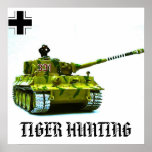 TIGER HUNTING POSTER posters