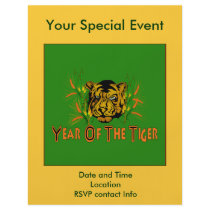 Tiger In The Grass Full Color Flyer