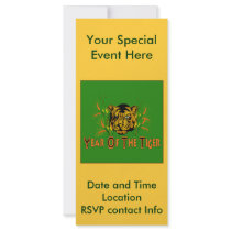 Tiger In The Grass Customized Rack Card