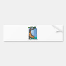 Tiger In Tree Bumper Sticker