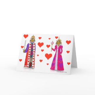 Tiger King and Queen of Hearts card