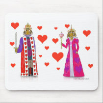 Tiger King and Queen of Hearts mousepads