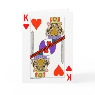 Tiger King of Hearts card