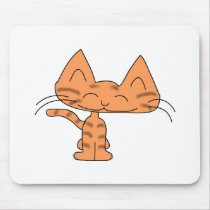 Tiger Kitty Smiles Mouse Pad