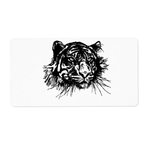 Tiger Label Zazzle