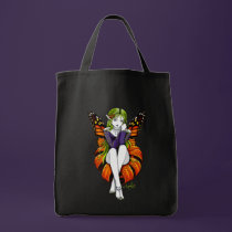 "Tiger Lillith" Gothic Flower Fairy Art Tote Bag bags