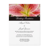 Tiger Lilly Wedding Invitation Postcards