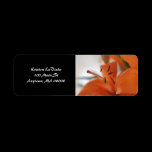 Tiger Lily Address Label labels