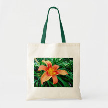Tiger Lily Budget Tote Bags