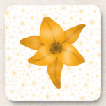 Tiger Lily Flower. Beverage Coaster