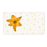 Tiger Lily Flower. Custom Shipping Label