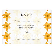 Tiger Lily Flowers. Pattern. Invitations