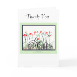 Tiger Lily Garden Thank You Greeting Card