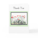 Tiger Lily Garden Thank You Greeting Card