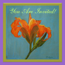 Tiger Lily Invite invitations