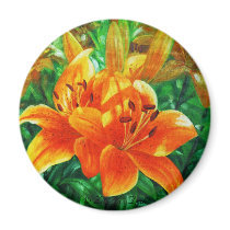 "Tiger lily" magnets by LilyVanDyck "Tiger lily" magnets