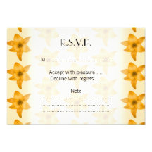 Tiger Lily Pattern. Invitation