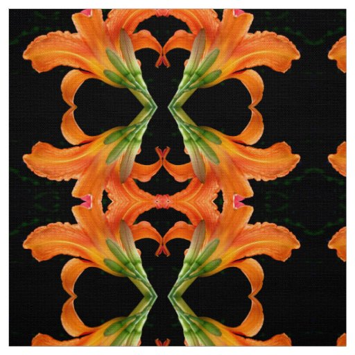 Tiger Lily Sparkle Fabric Zazzle