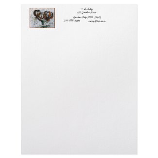 Tiger Lily Stationery letterhead