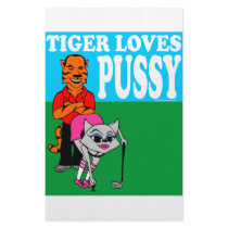 TIGER LOVES PUSSY stationery