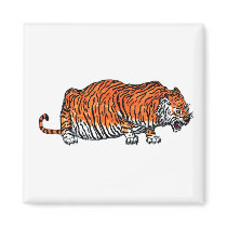 Tiger Magnet by creativesam Tiger Magnet