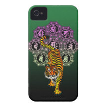 Tiger Mandala 03 iPhone 4 Cases