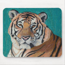 Tiger Mousepad by ElizabethBlackArt Tiger Mousepad