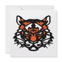 Tiger Note Card invitations