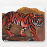 tiger on the rocks mousemat mousepads