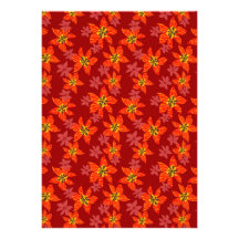 Tiger orchids pattern invites