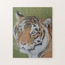 tiger original wildlife art jigsaw puzzle