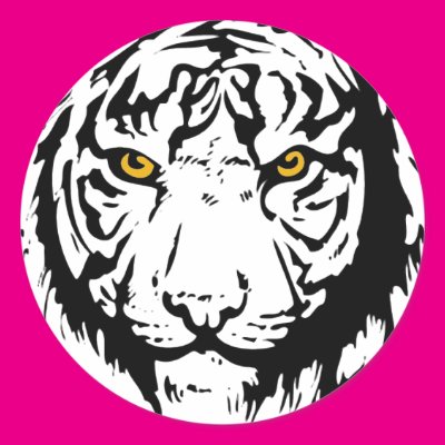 Tiger Outline Sticker Zazzle_sticker Tiger Outline Sticker Zazzle_sticker