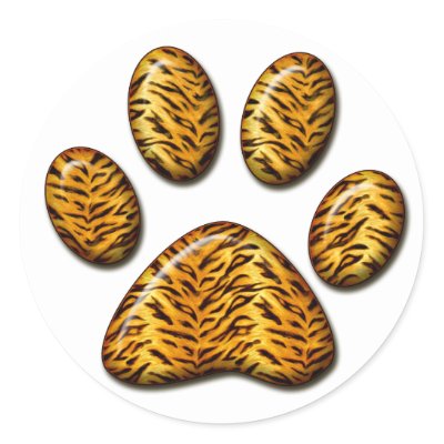 Tiger Paw #1 Stickers