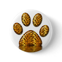 Tiger Paw Button by MarianaEwa Tiger Paw Button