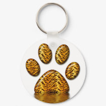 Tiger Paw Keychain